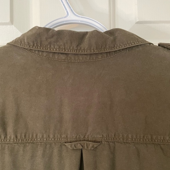 Eddie Bauer Cargo Shirt Dress w/ Tie Waist (8) - Picture 5 of 11